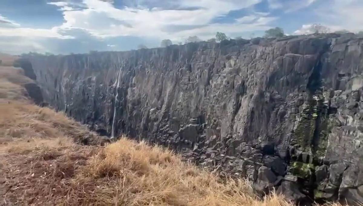 Viktorijini slapovi pokazuju razmjere suše 2024.